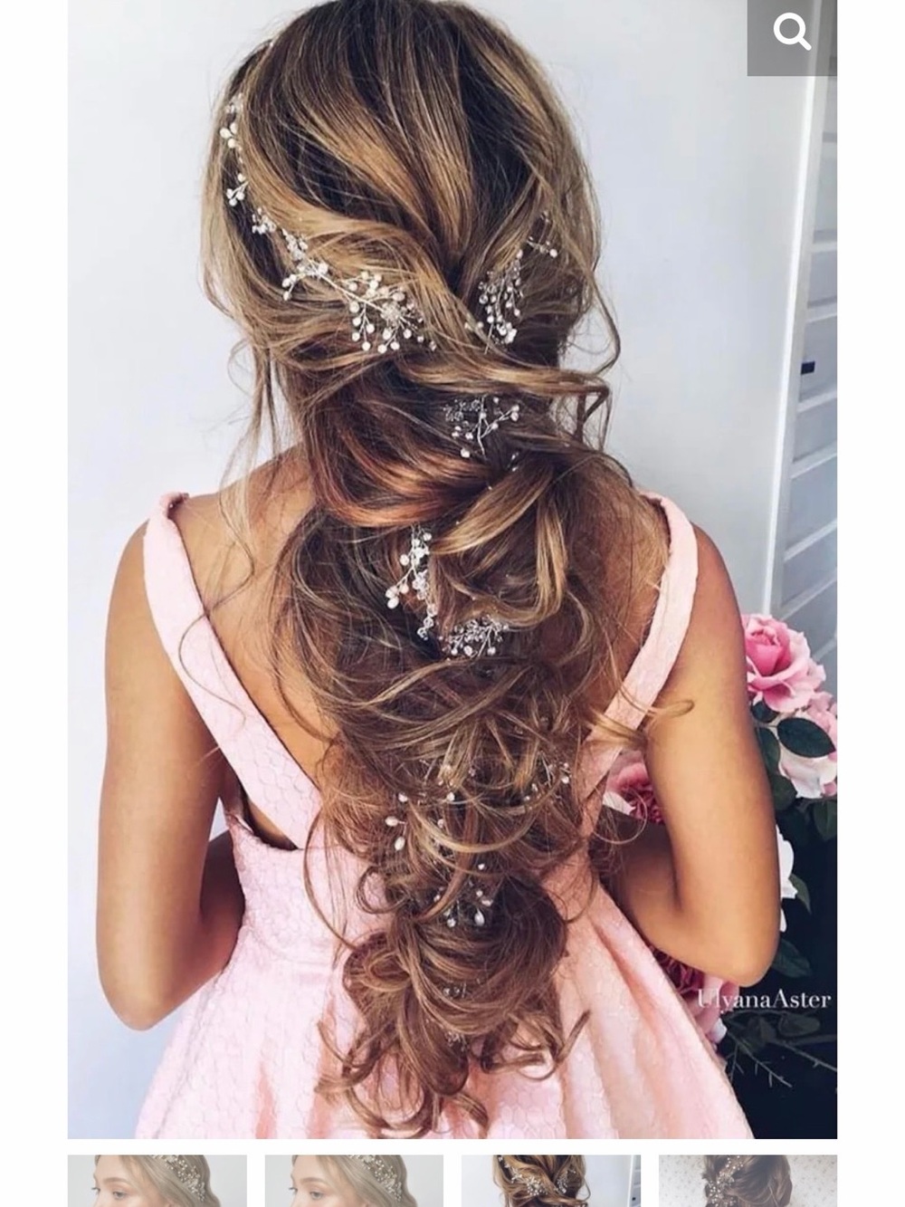 Ulyana Aster Maria Wedding Hair Piece